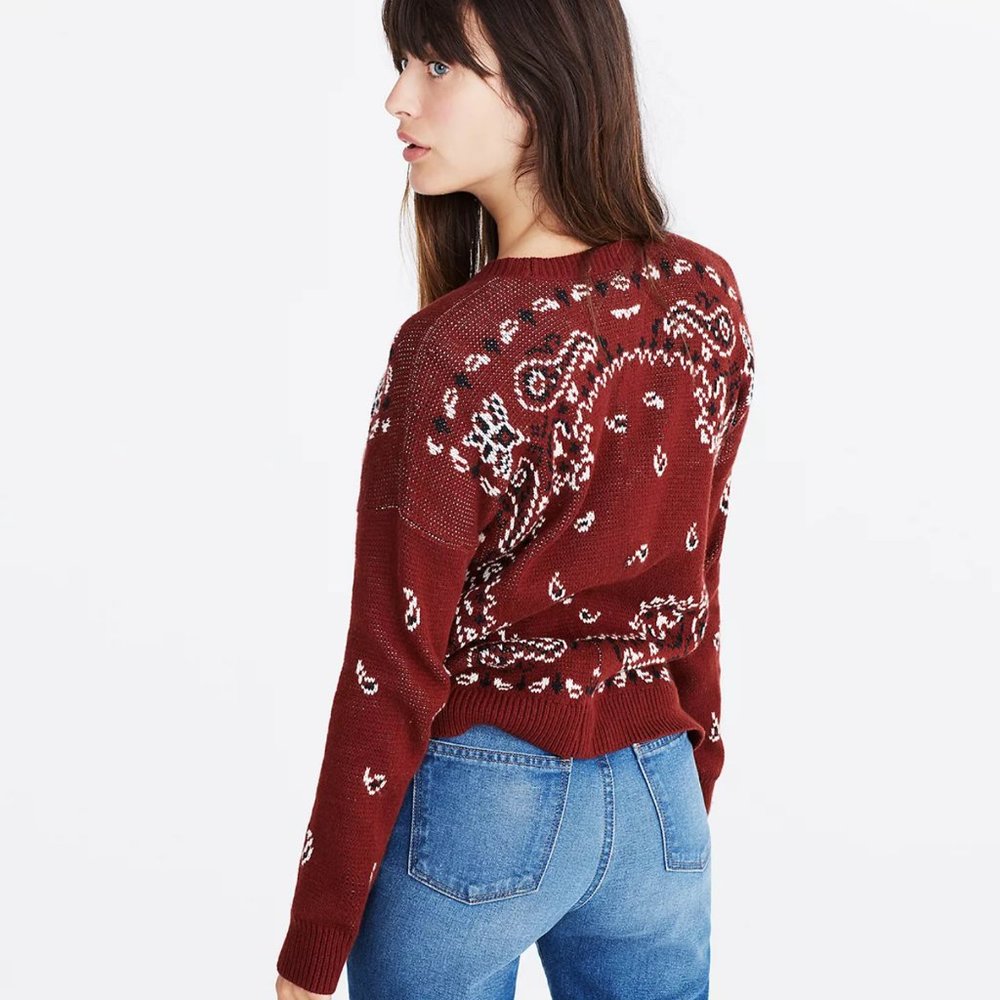 Madewell bandana pullover sweater - Picture 2 of 7